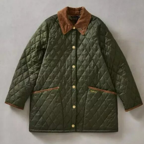 Olive ~ Barbour 30th Anniversary Cropped Liddesdale Jacket MSRP$330 British Chic - Picture 11 of 16
